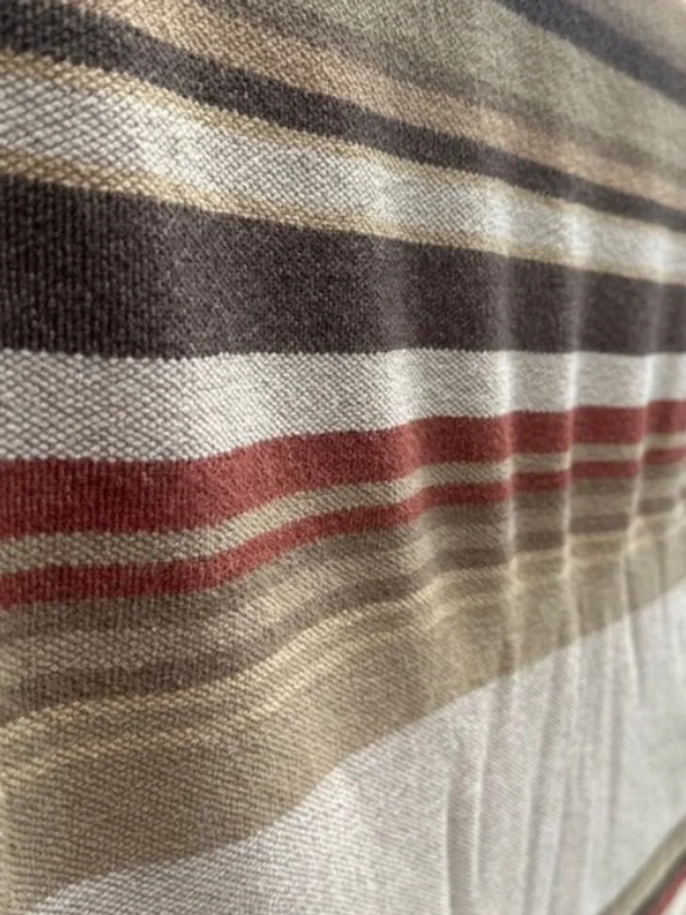 RARE Ralph Lauren Northern Cape 100% Cotton Striped Blanket - King